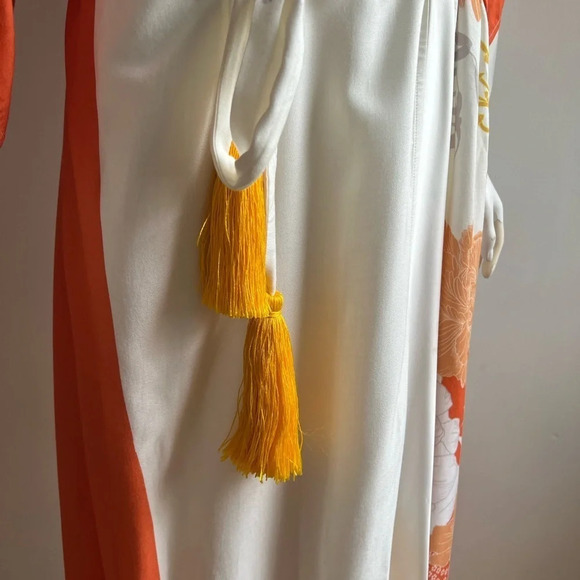 Campos De Ibiza Viscose Multi Long Bathrobe Sleepwear Boho Kimono Robe - Picture 3 of 14